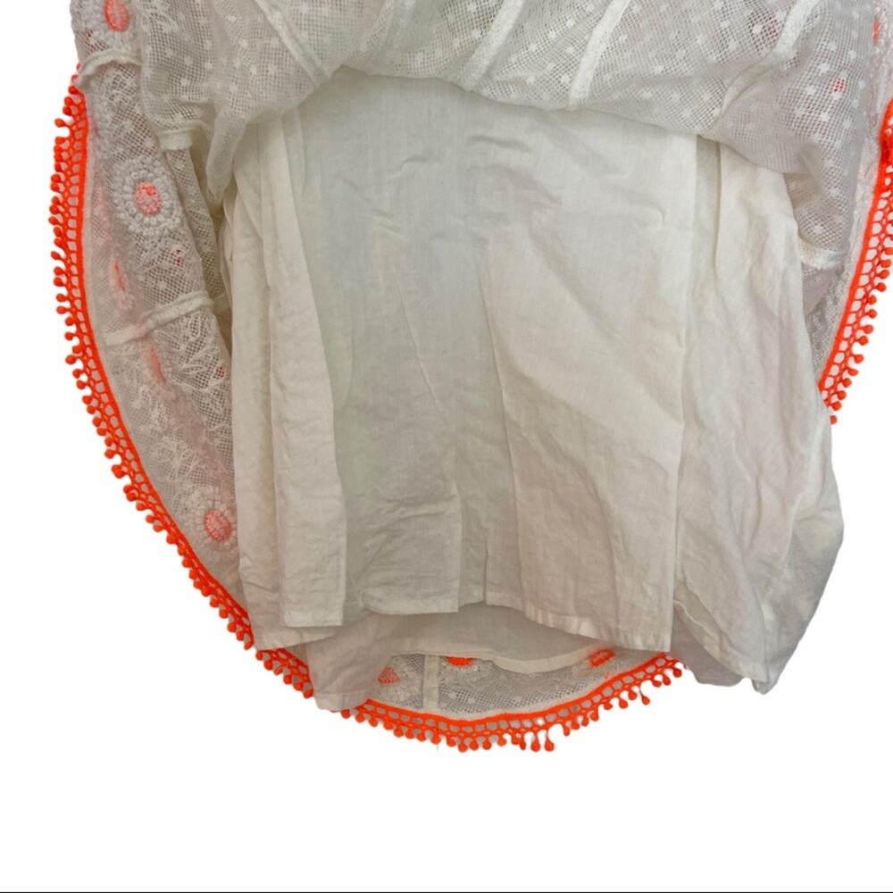 Anthropologie Vanessa Virginia Lace Peasant Top Women's Size 6 Petite - Picture 4 of 10